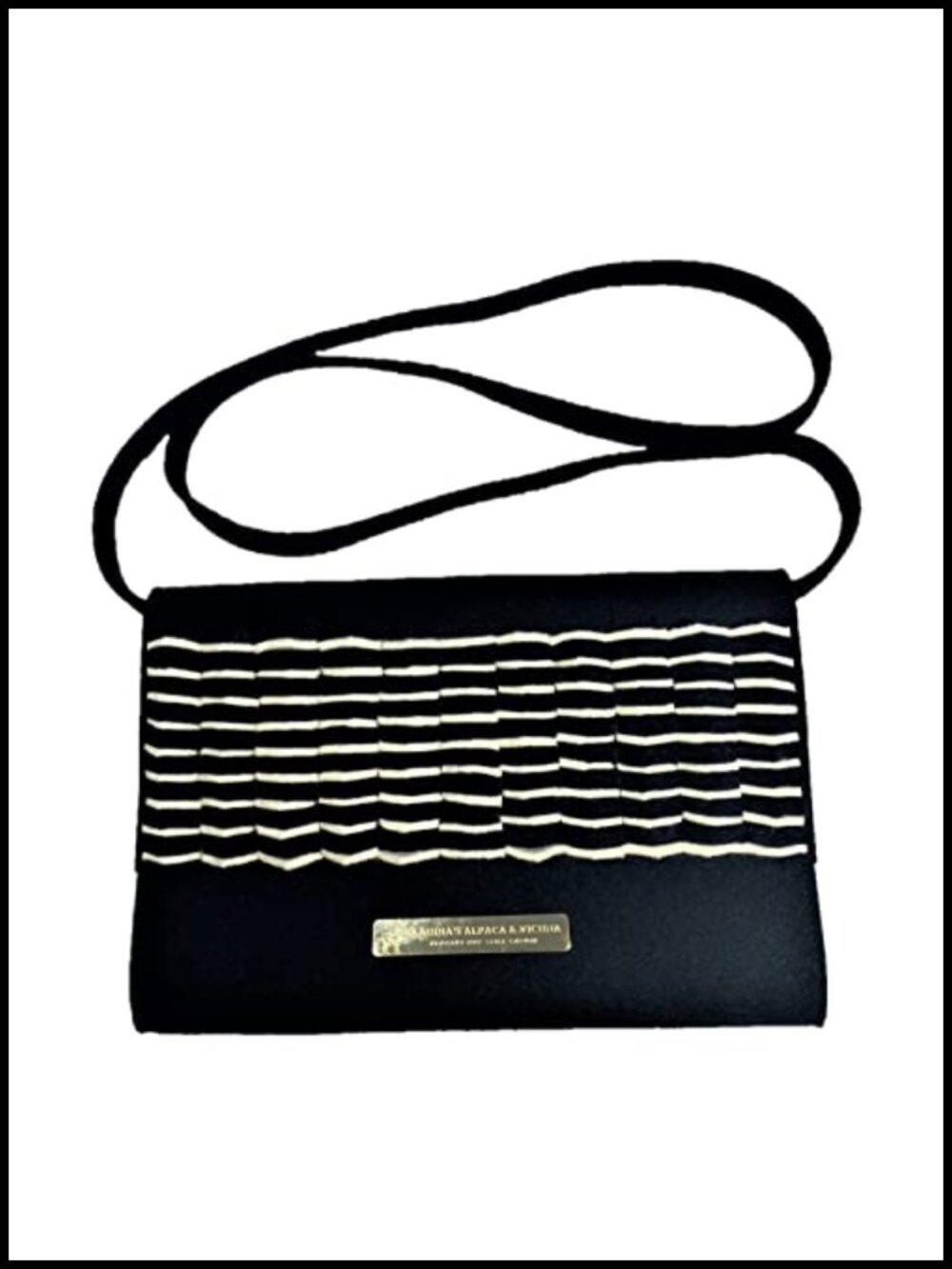 Handcrafted Alpaca Felt Clutch Crossbody Purse Womens